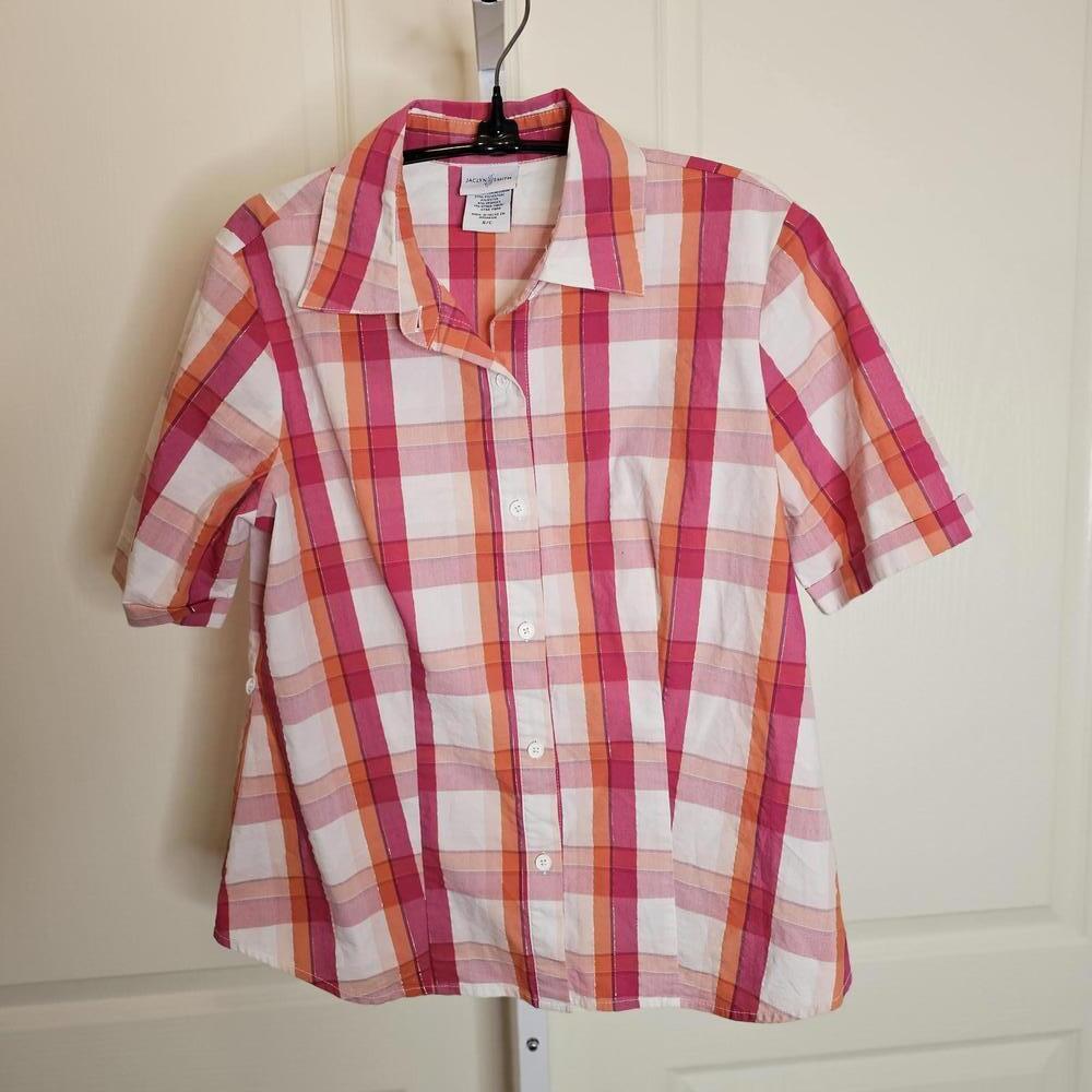 Jaclyn Smith Women's Plaid Button-Up Shirt